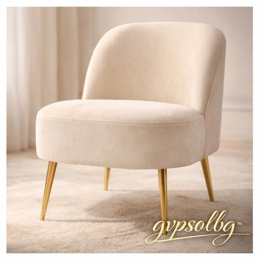 gvpsolbg™ Velvet Upholstered Accent Chair - Chic Comfort